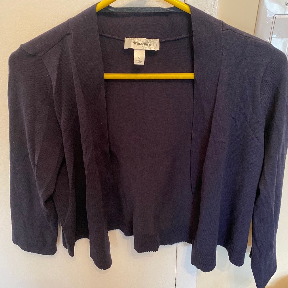 Navy blue shrug